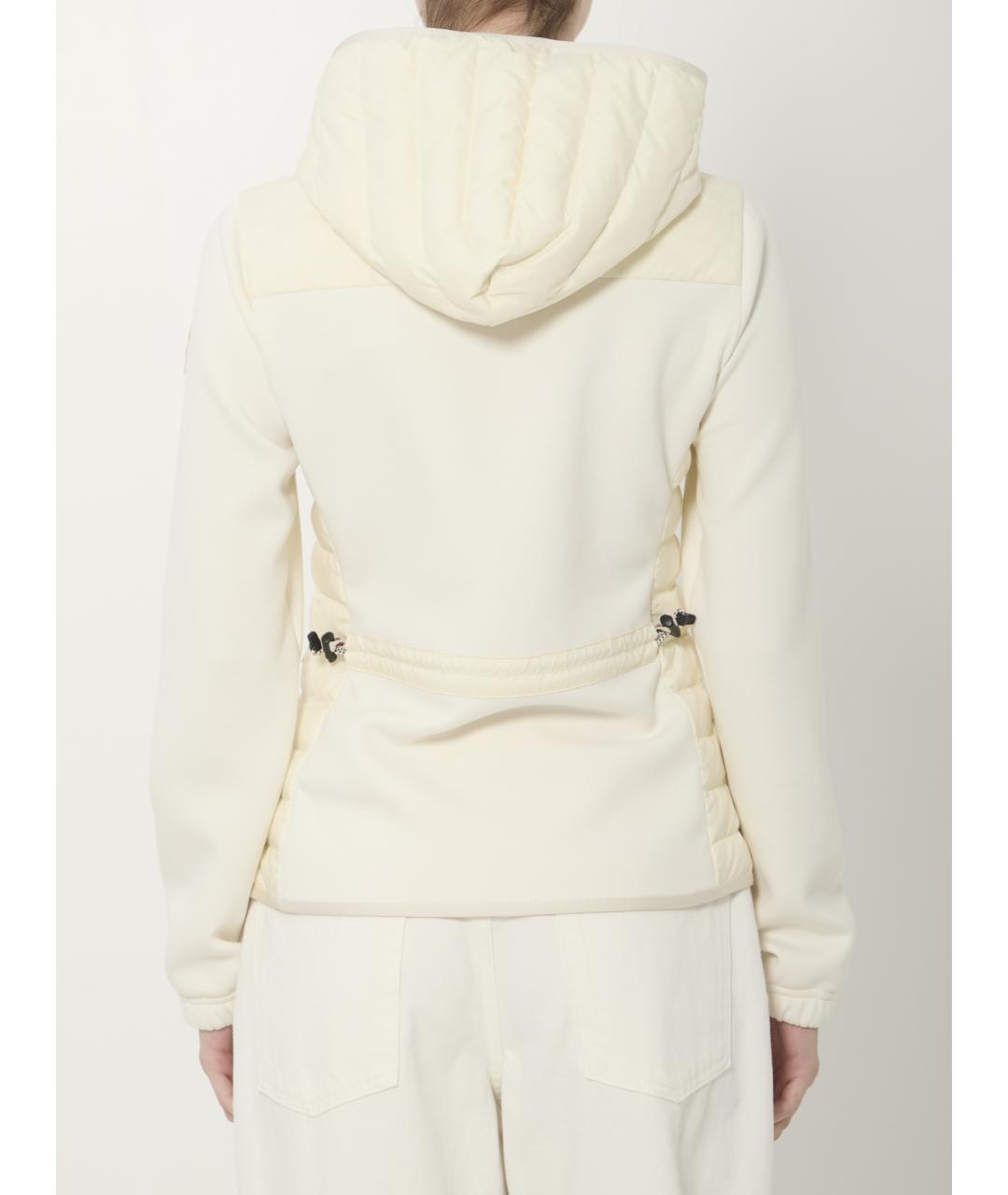 MONCLER GRENOBLE Белая полиэстеровая куртка, фото 4