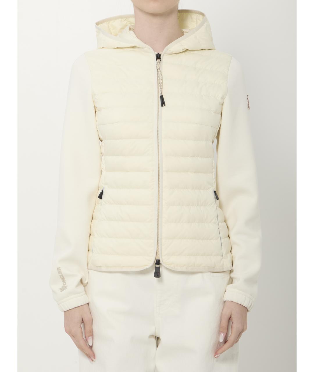 MONCLER GRENOBLE Белая полиэстеровая куртка, фото 5