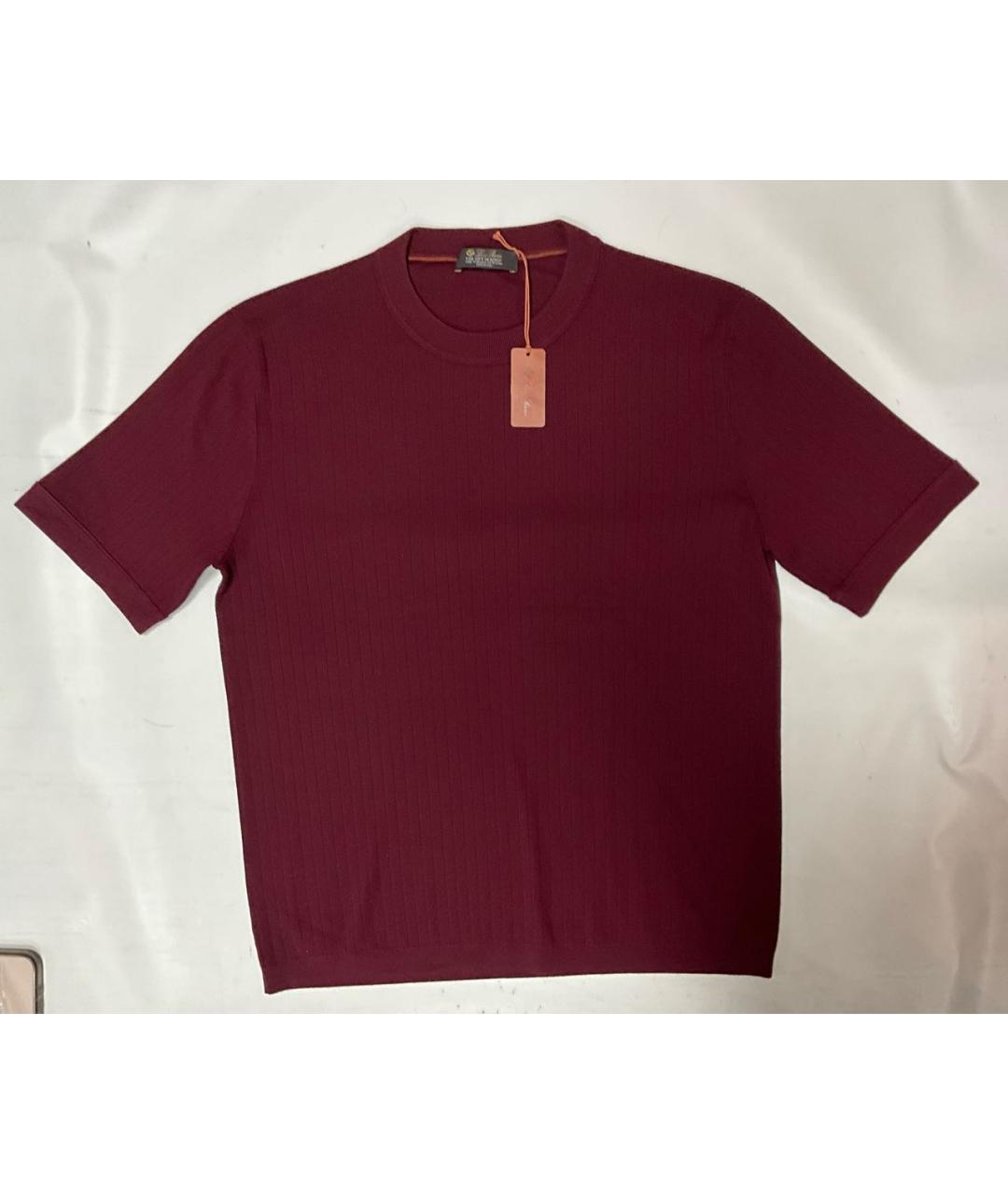 LORO PIANA Бордовый шерстяной джемпер / свитер, фото 6