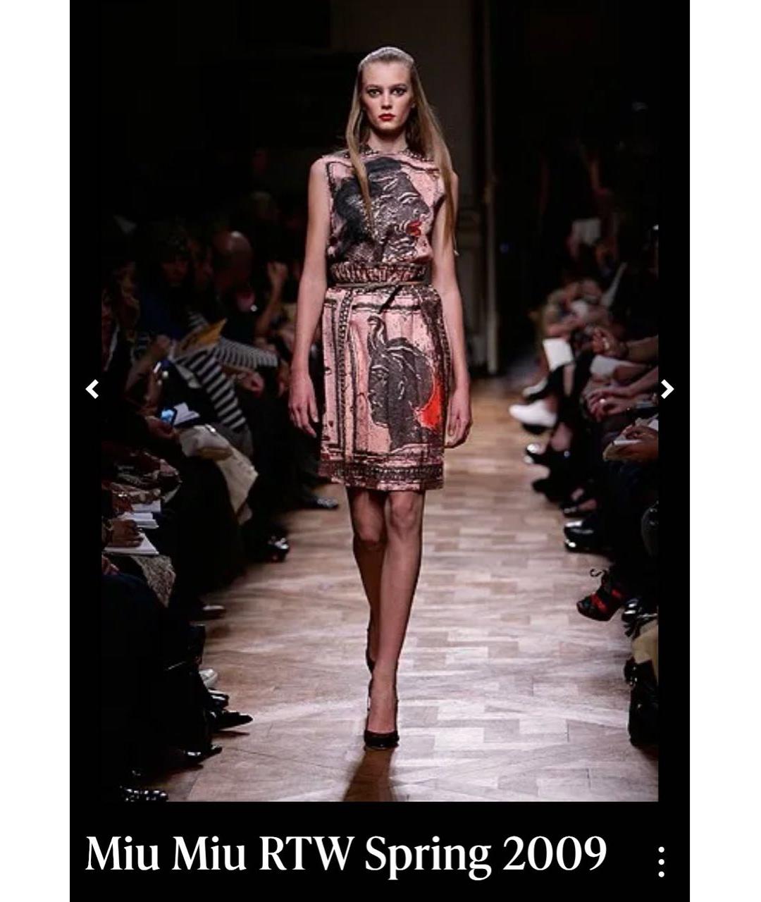 MIU MIU Мульти шелковое вечернее платье, фото 3