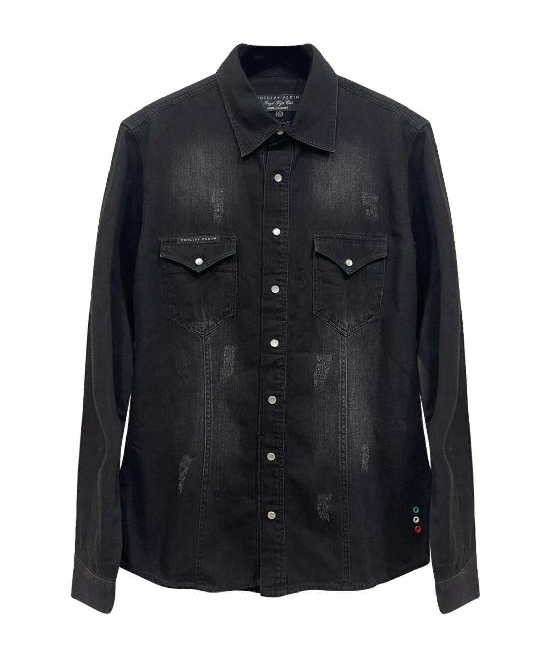 PHILIPP PLEIN Серая кэжуал рубашка, фото 1