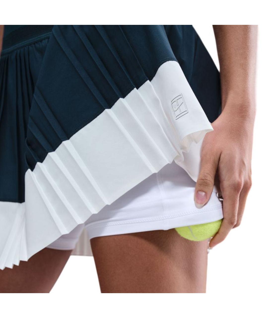 NIKE Темно-синяя полиэстеровая юбка-шорты, фото 7