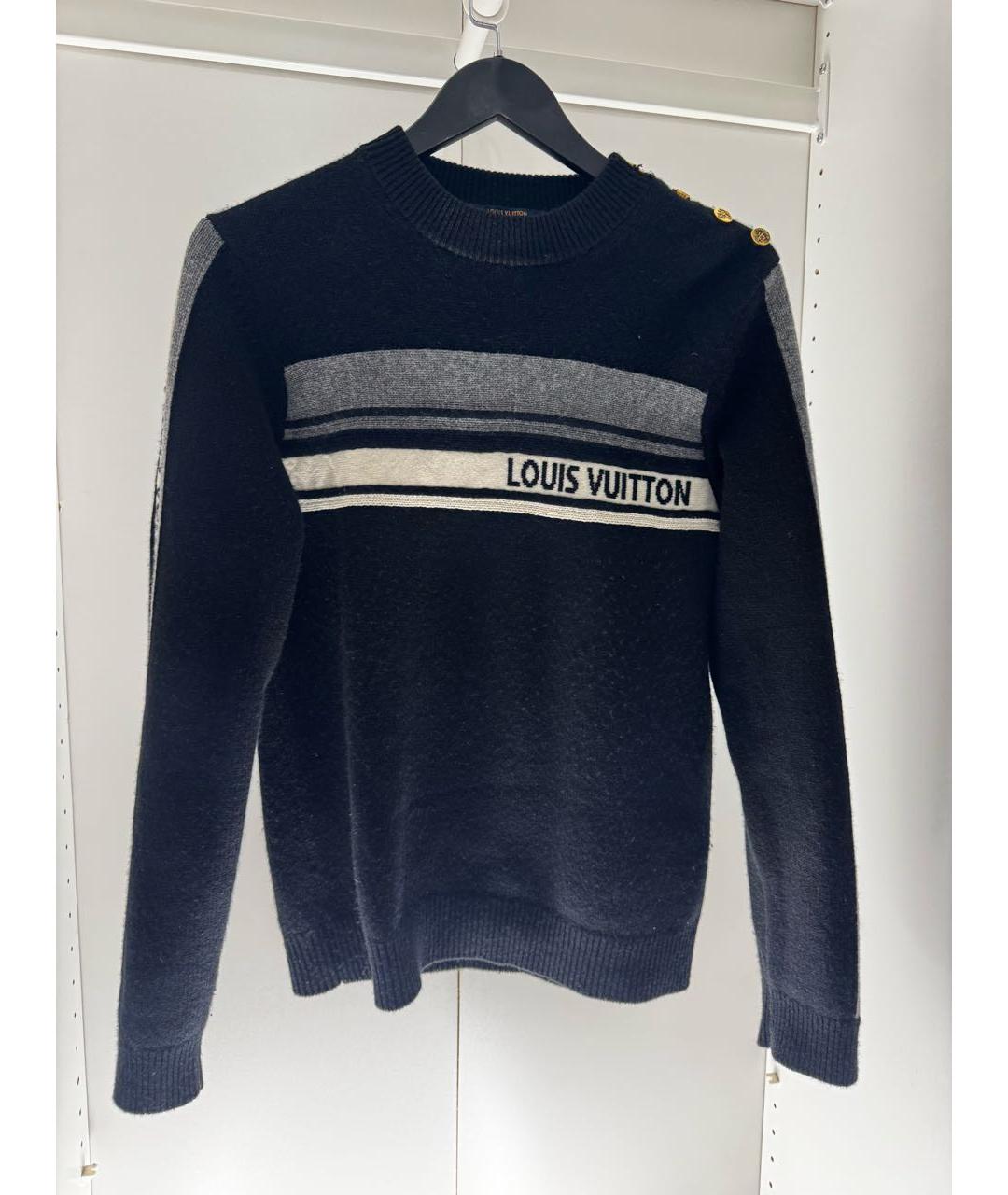 LOUIS VUITTON Черный кашемировый джемпер / свитер, фото 6