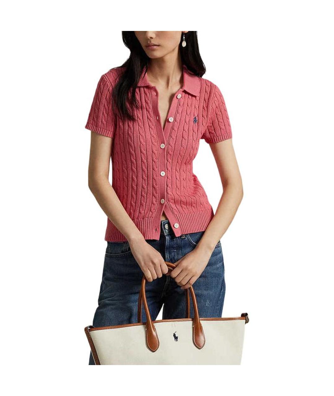 POLO RALPH LAUREN Коралловый кардиган, фото 3