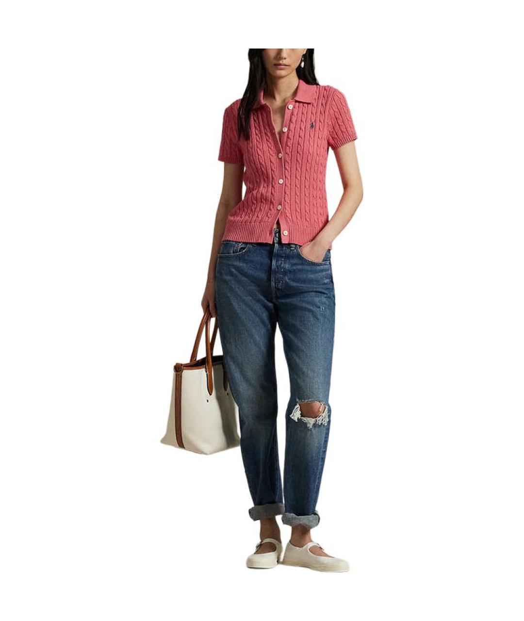 POLO RALPH LAUREN Коралловый кардиган, фото 2