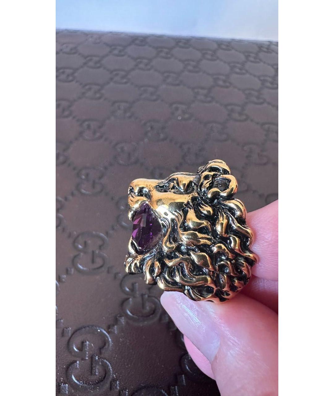 GUCCI Золотое латунное кольцо, фото 2