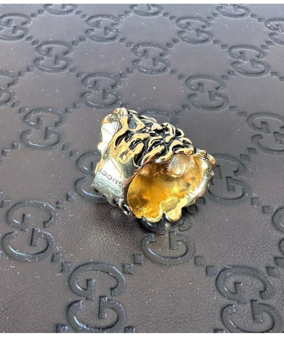 GUCCI Золотое латунное кольцо, фото 3