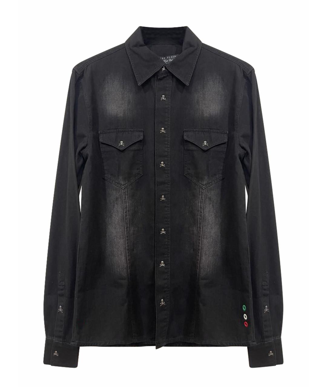 PHILIPP PLEIN Серая кэжуал рубашка, фото 1