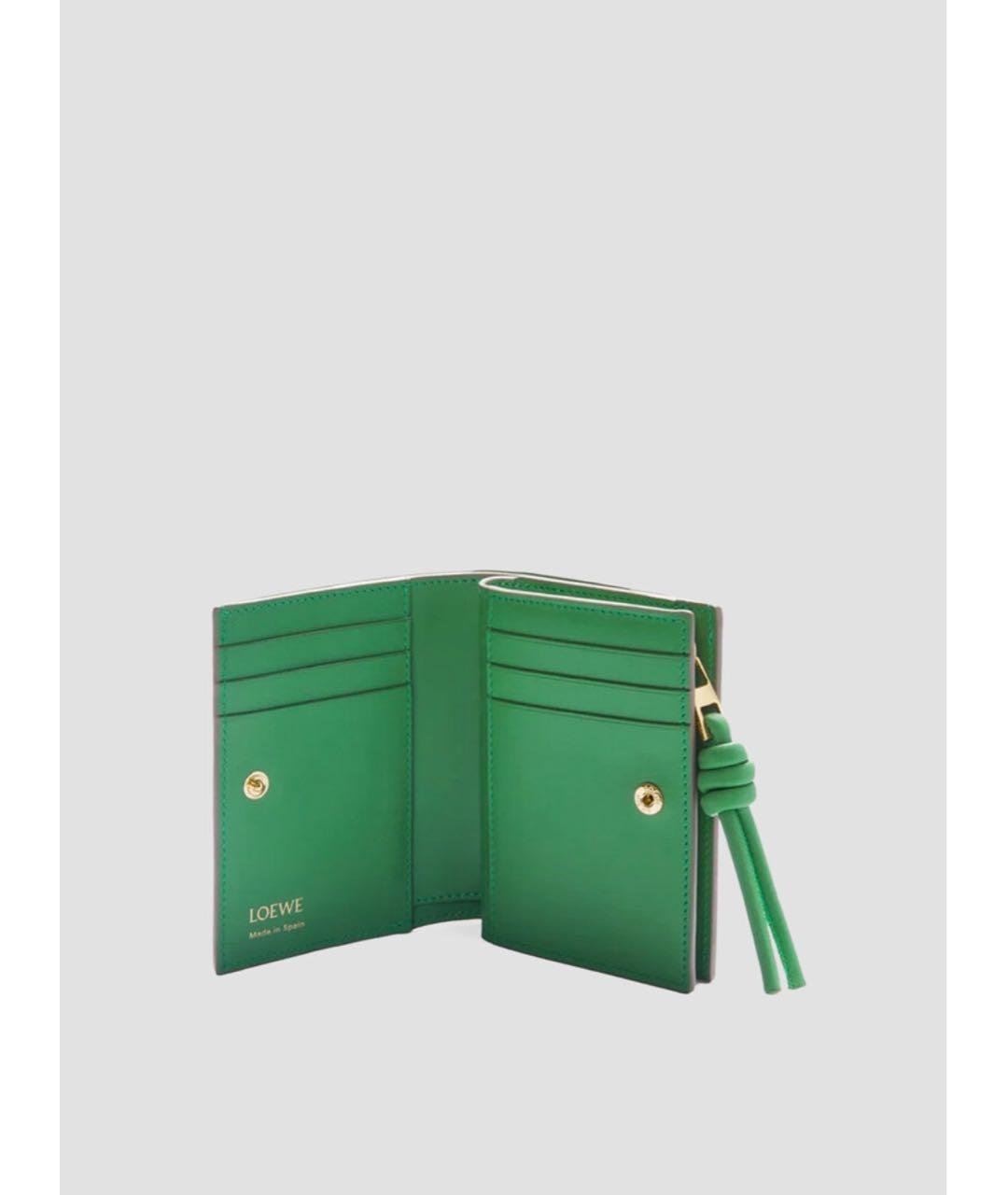 LOEWE Бежевый кожаный кардхолдер, фото 4