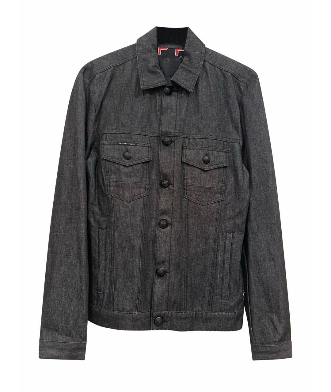 PHILIPP PLEIN Черная деним куртка, фото 1