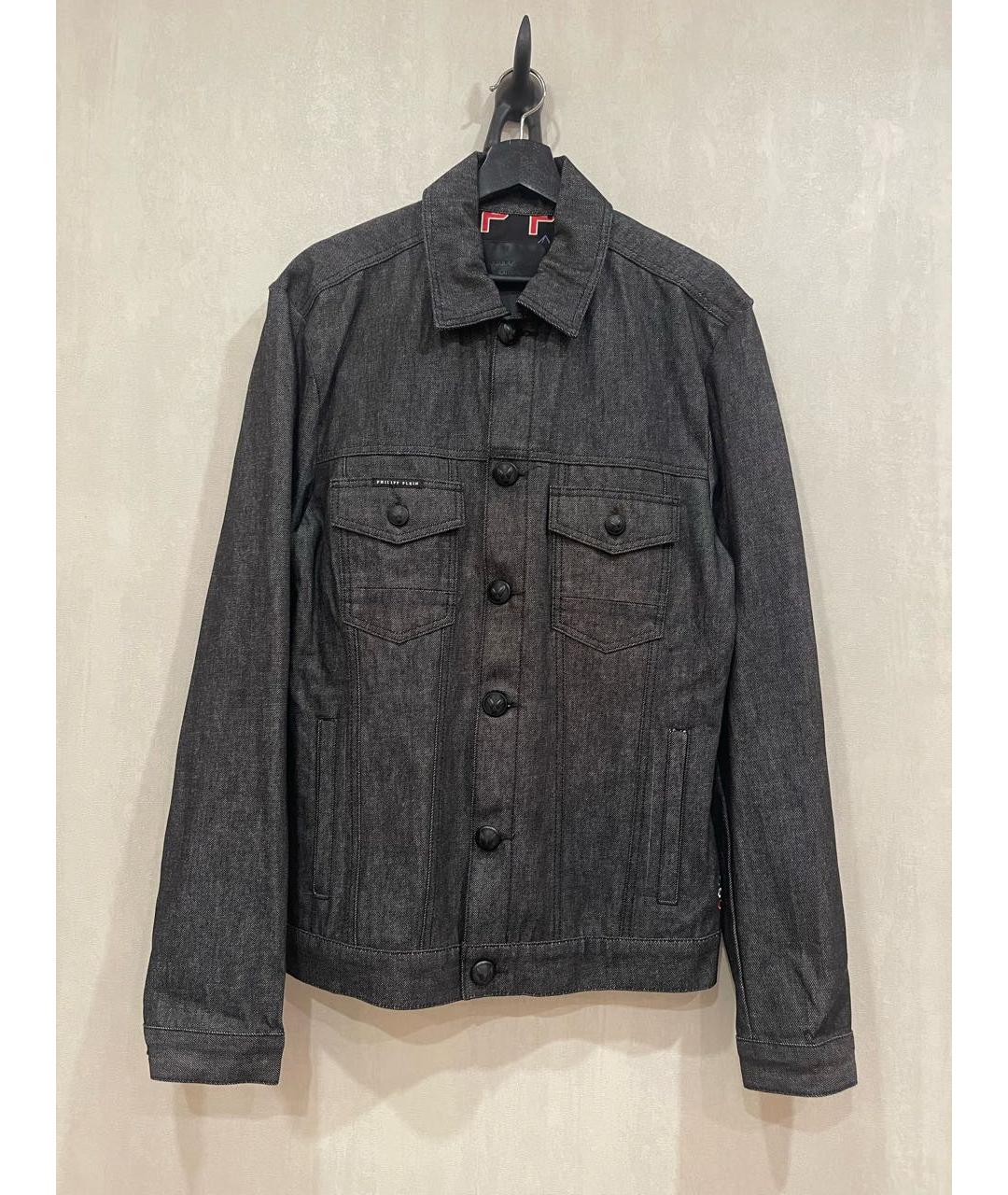 PHILIPP PLEIN Черная деним куртка, фото 6