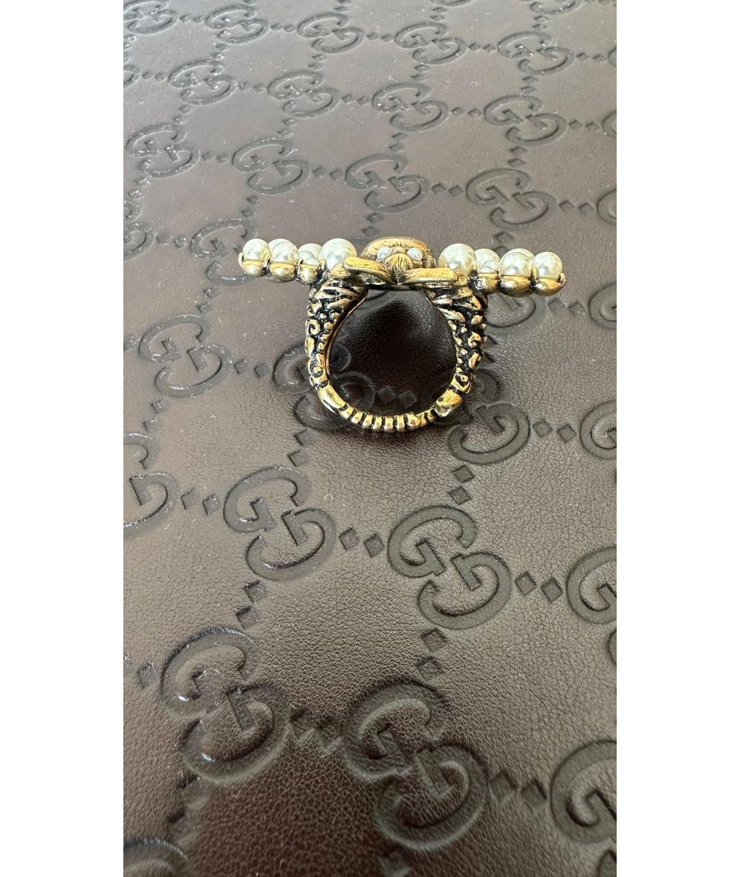 GUCCI Золотое латунное кольцо, фото 3