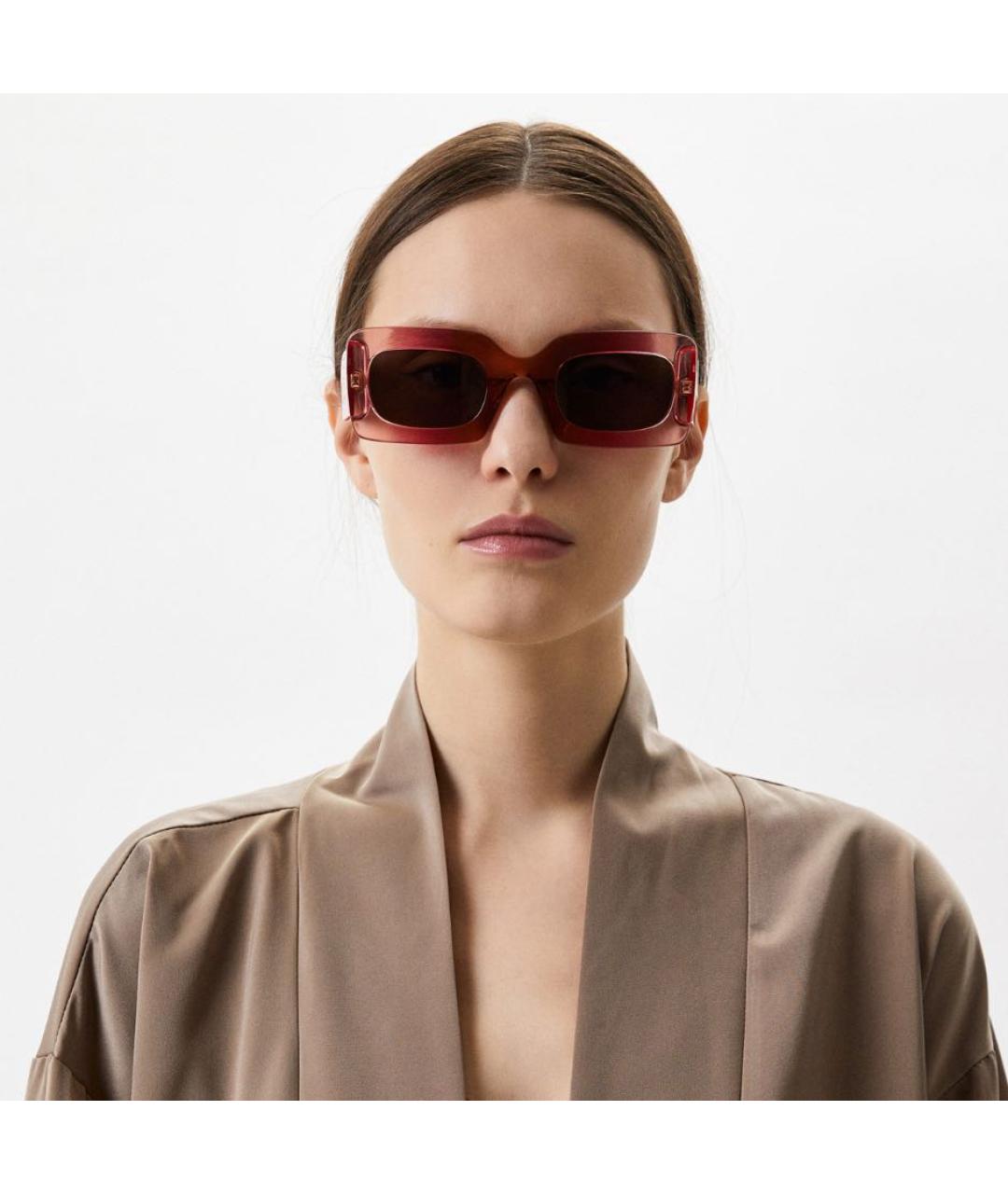 MARC JACOBS Коралловые пластиковые солнцезащитные очки, фото 4