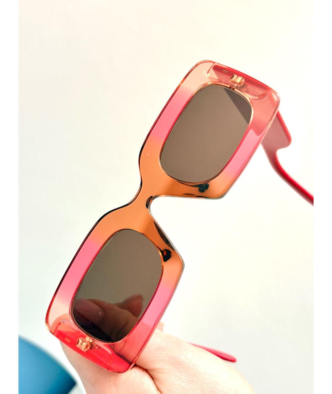 MARC JACOBS Коралловые пластиковые солнцезащитные очки, фото 8