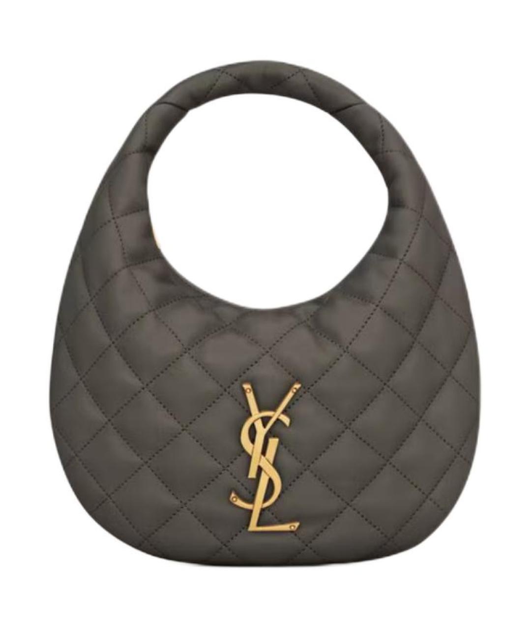 SAINT LAURENT Серая сумка через плечо, фото 1