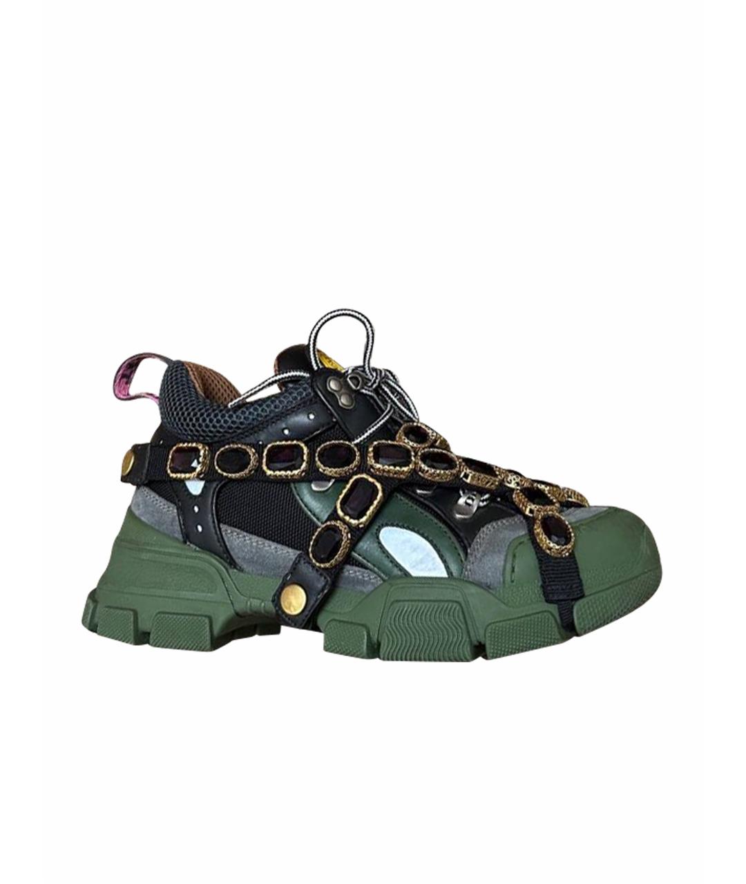 GUCCI Зеленые кроссовки, фото 1