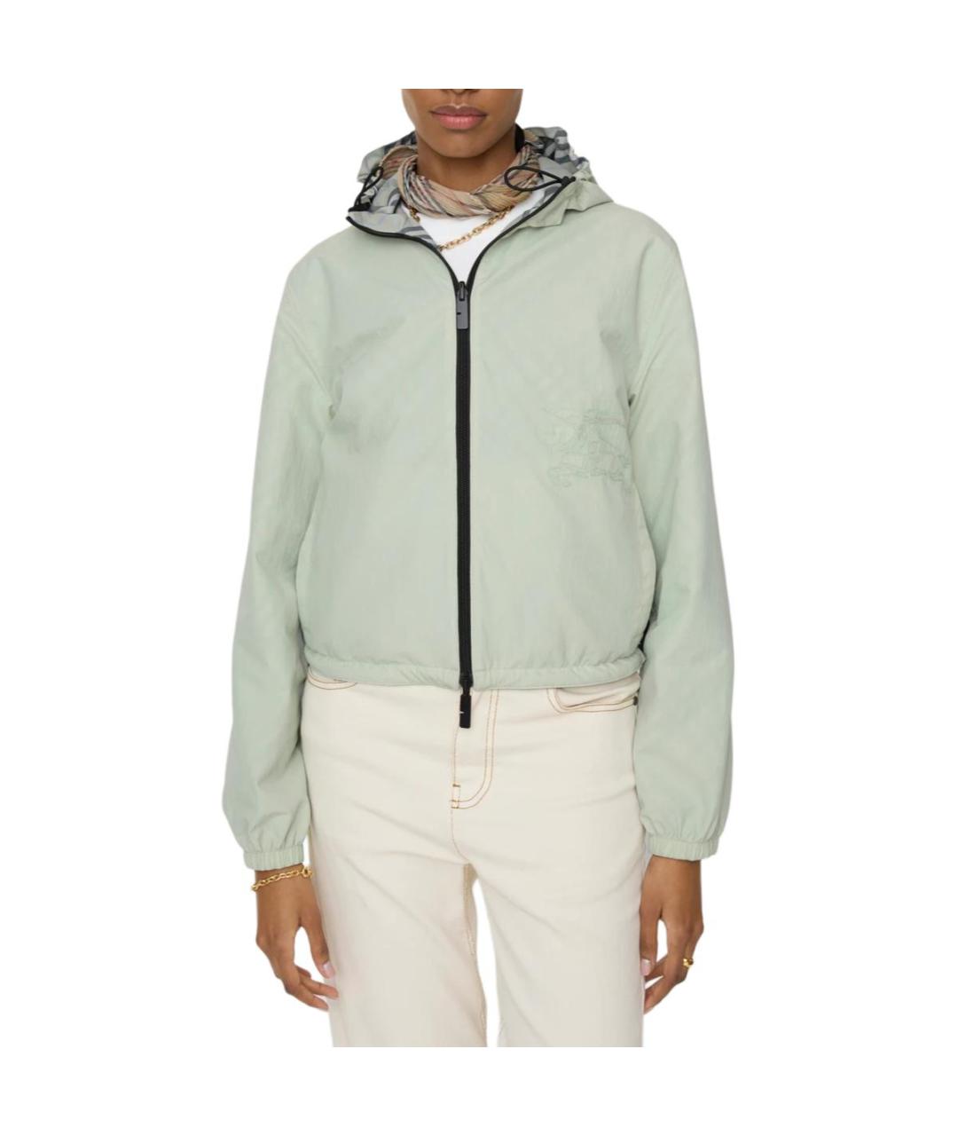 BURBERRY Салатовая куртка, фото 2