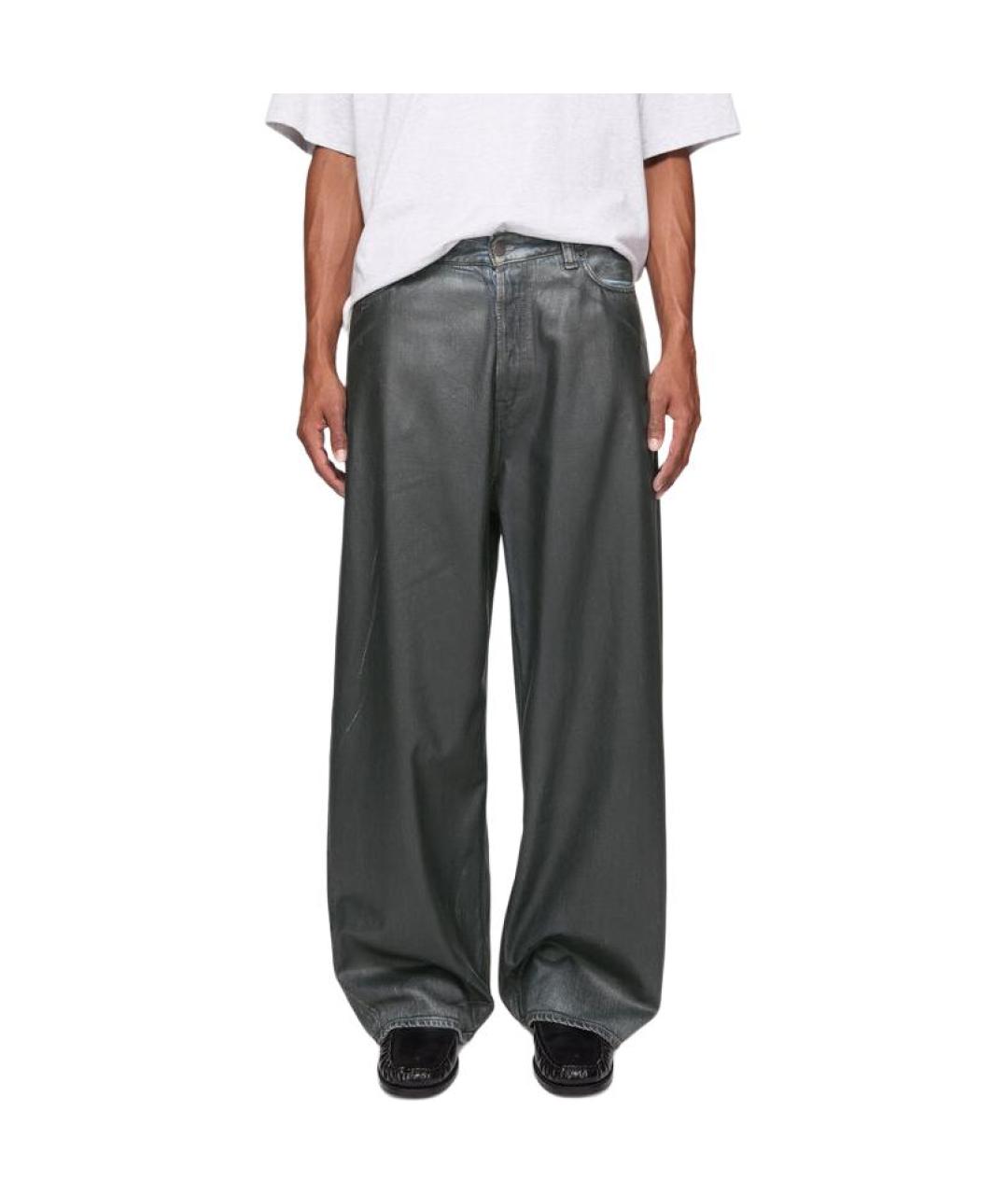 ACNE STUDIOS Серые прямые джинсы, фото 4