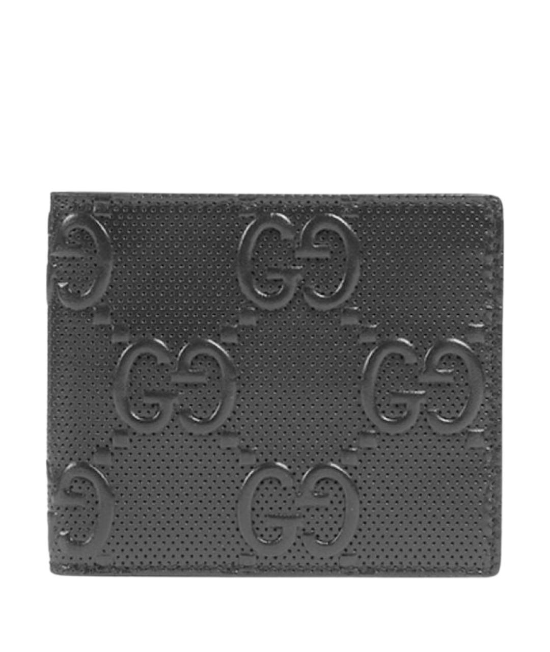 GUCCI Черный кожаный кошелек, фото 1