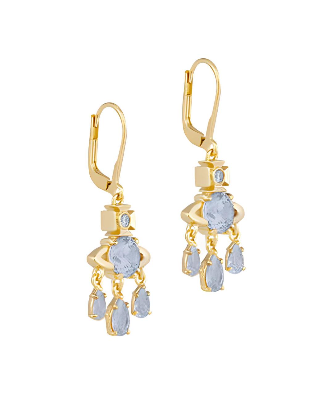 VIVIENNE WESTWOOD Золотые металлические серьги, фото 2