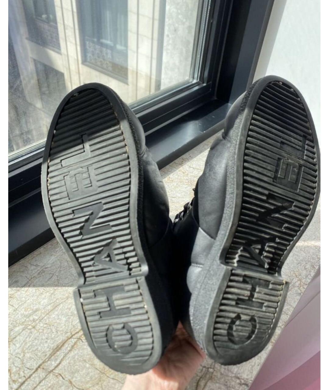 CHANEL Черные кожаные ботинки, фото 6