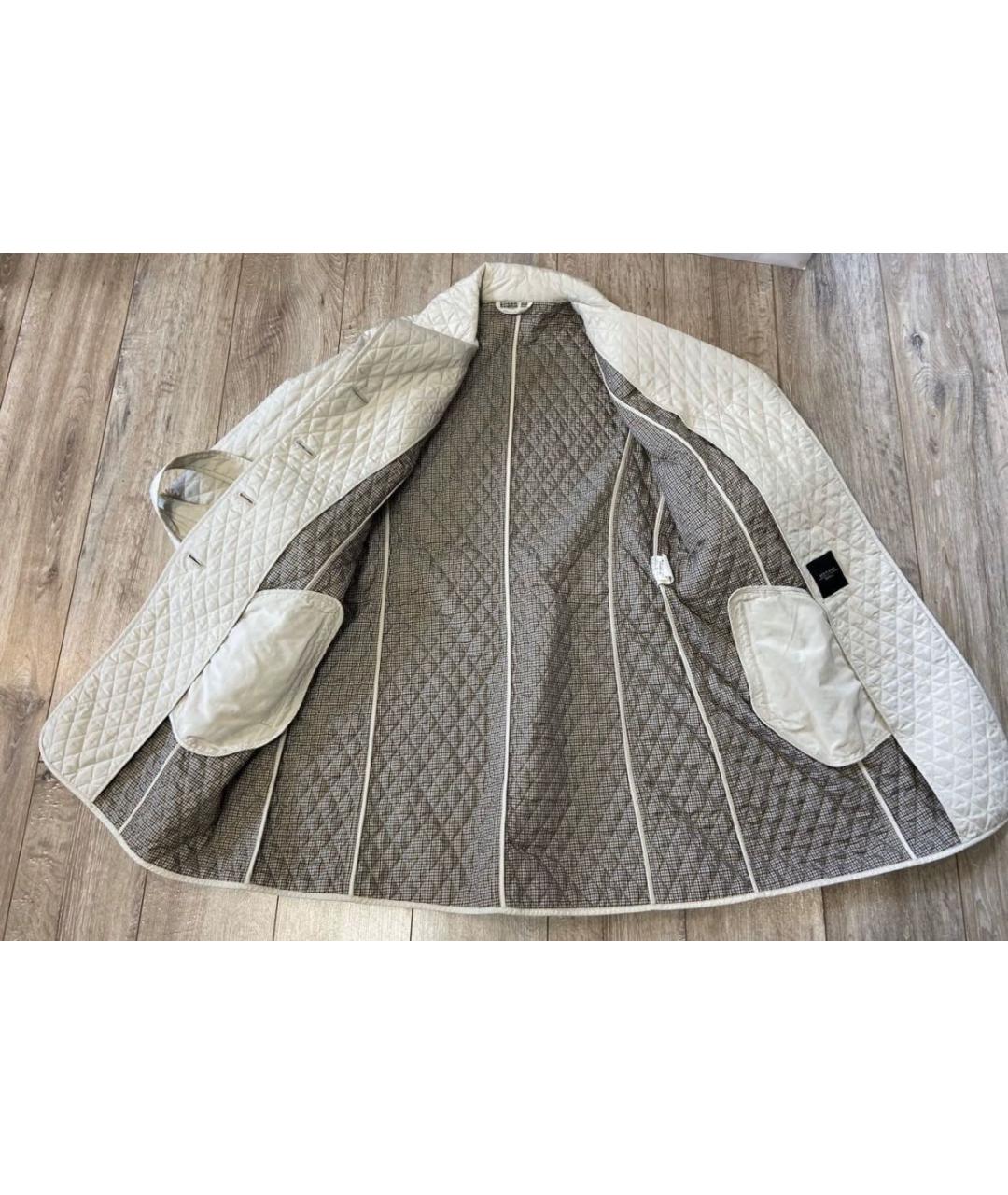 WEEKEND MAX MARA Серый хлопковый тренч/плащ, фото 5