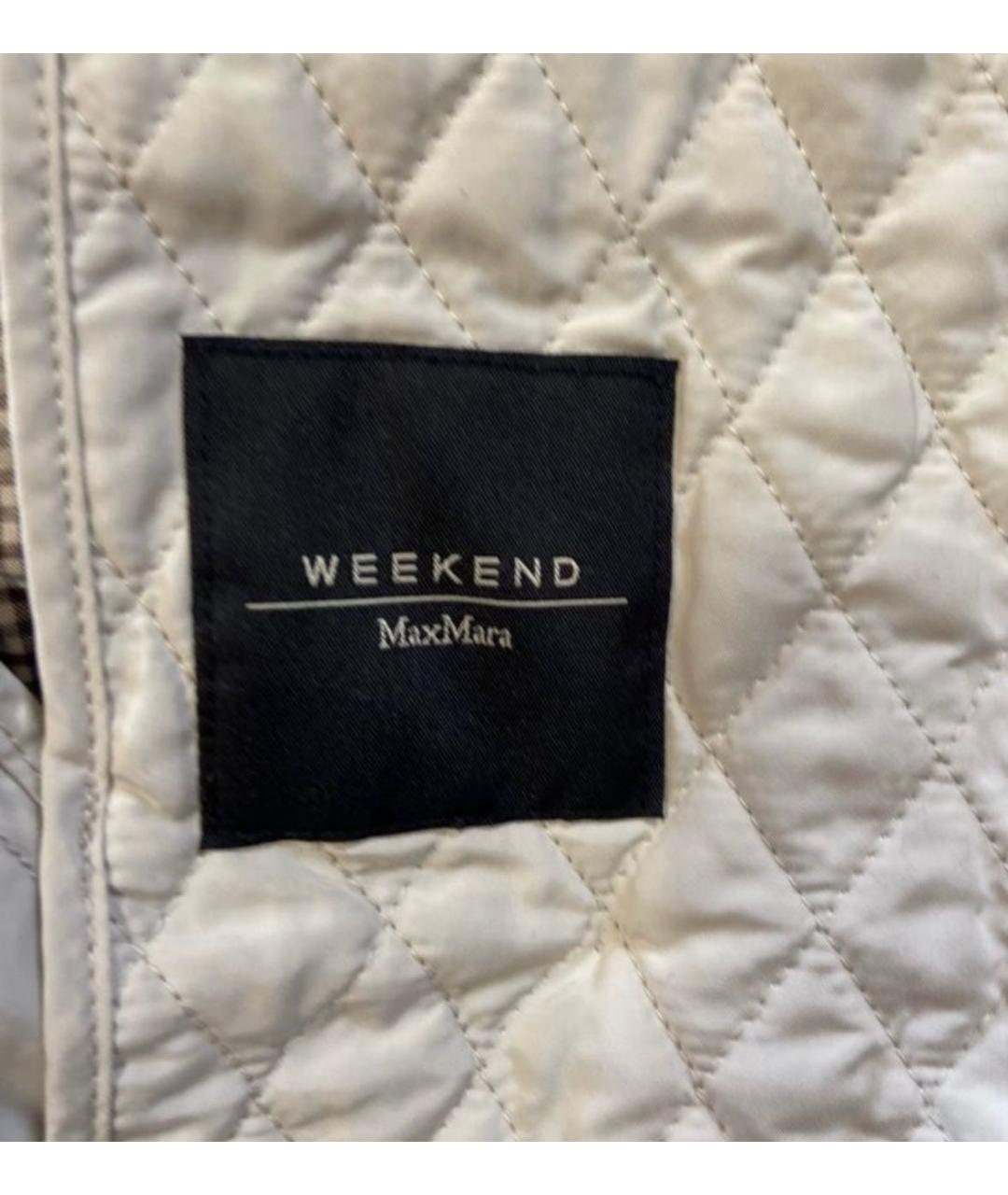 WEEKEND MAX MARA Серый хлопковый тренч/плащ, фото 6