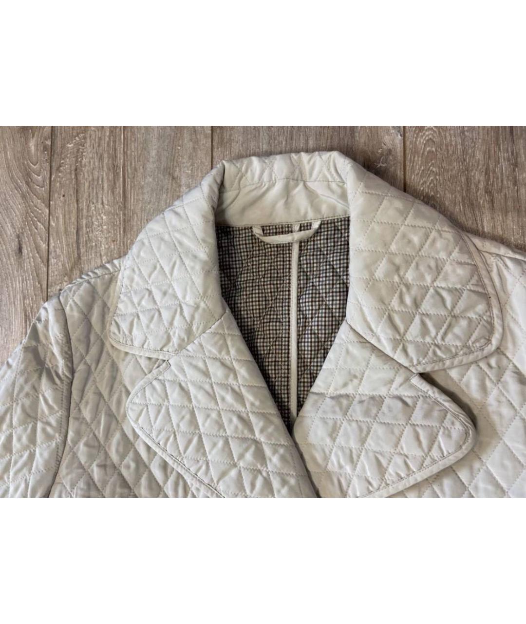 WEEKEND MAX MARA Серый хлопковый тренч/плащ, фото 4