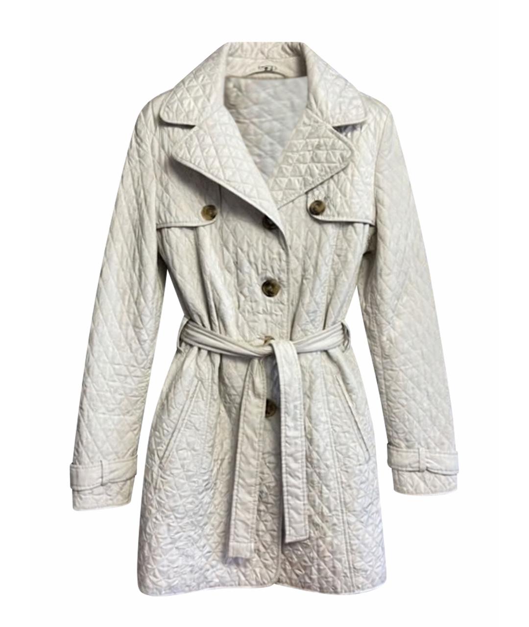 WEEKEND MAX MARA Серый хлопковый тренч/плащ, фото 1