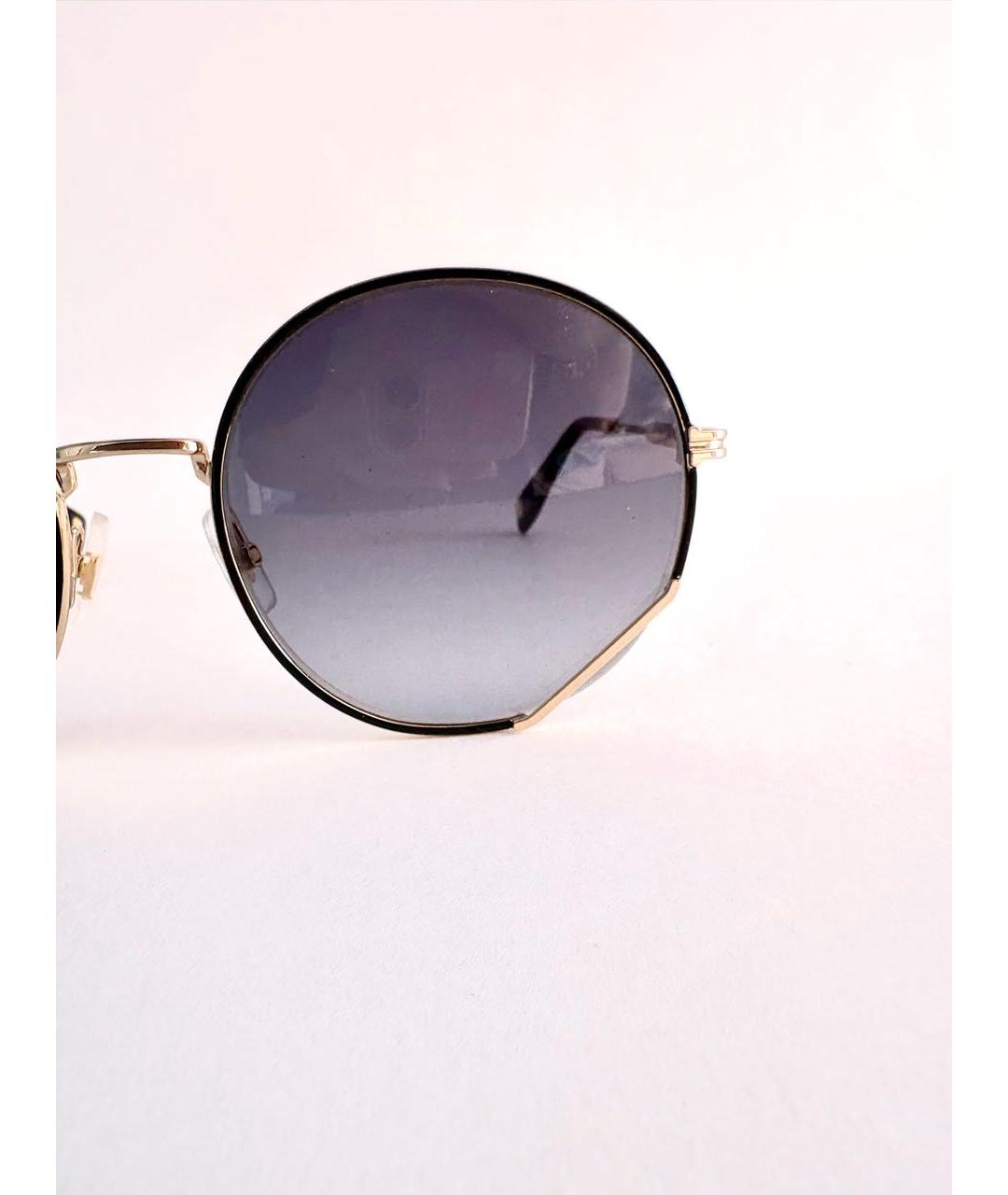 MARC JACOBS Черные металлические солнцезащитные очки, фото 3