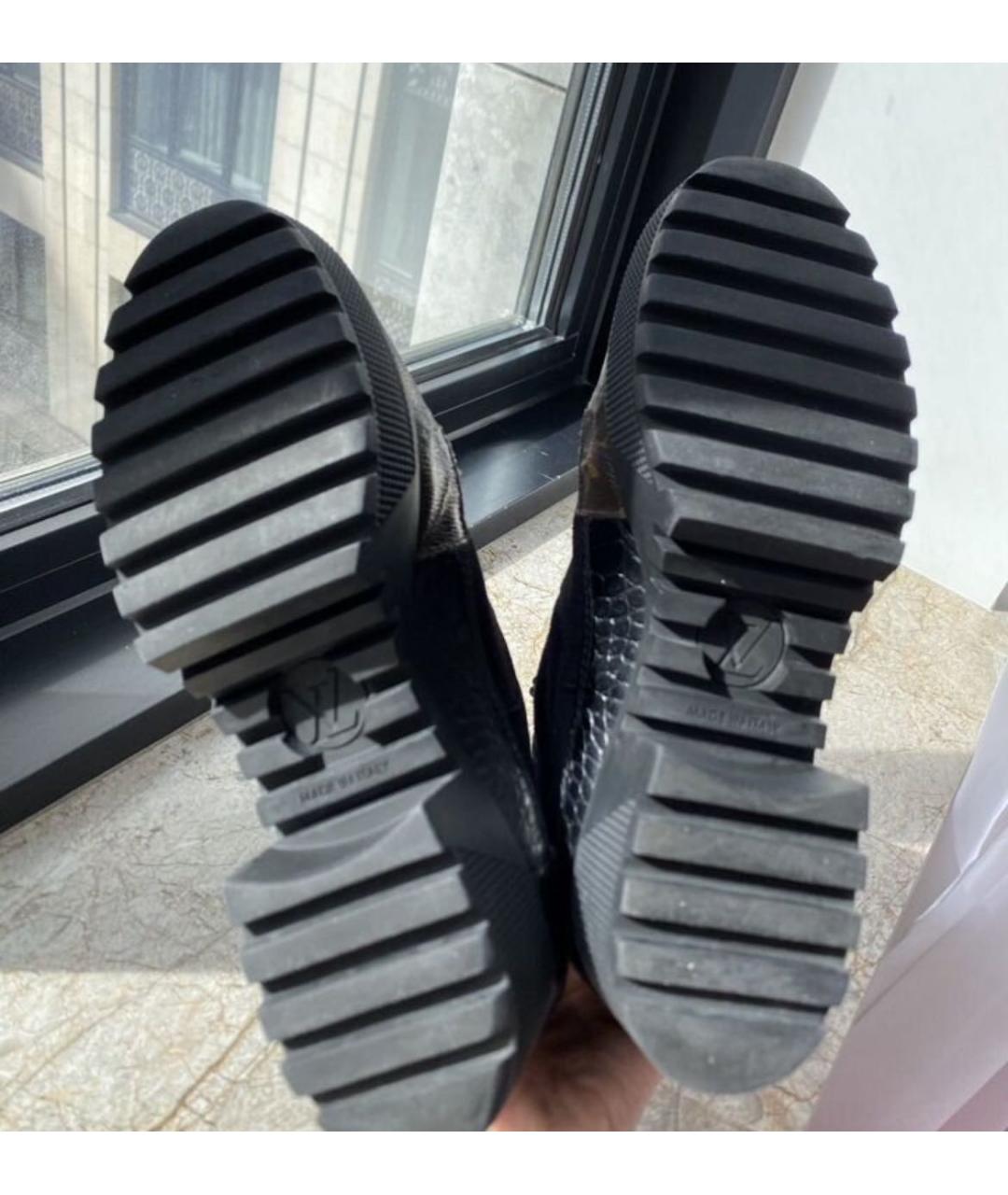 LOUIS VUITTON Коричневые кожаные ботильоны, фото 7