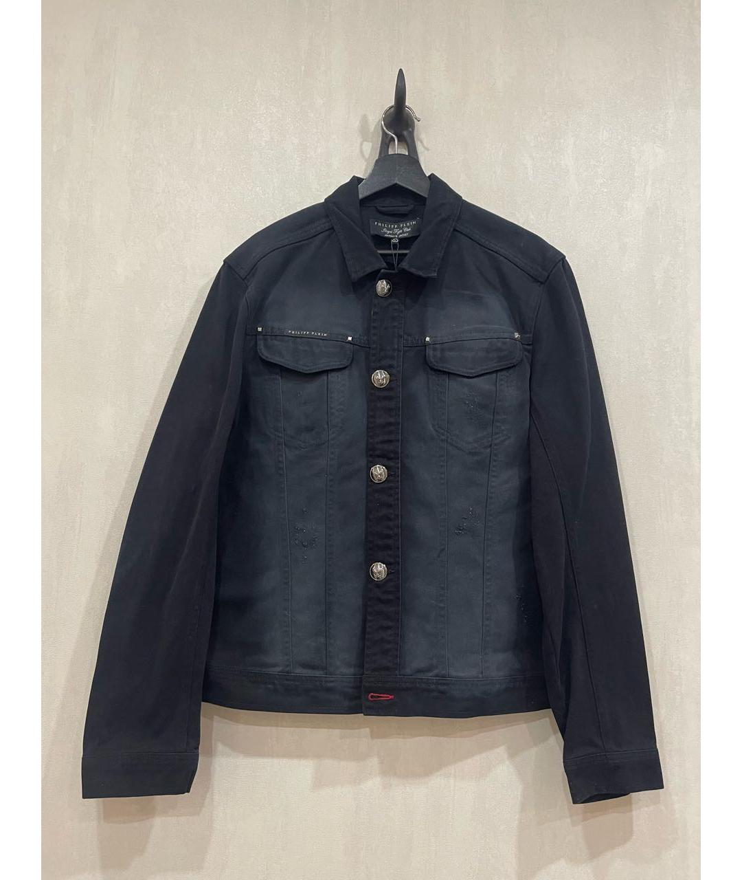 PHILIPP PLEIN Черная деним куртка, фото 7