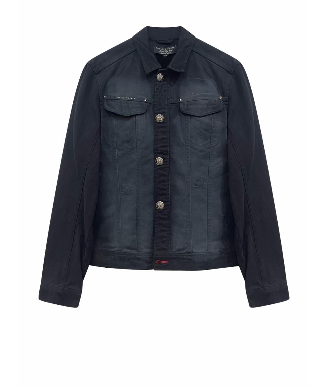PHILIPP PLEIN Черная деним куртка, фото 1