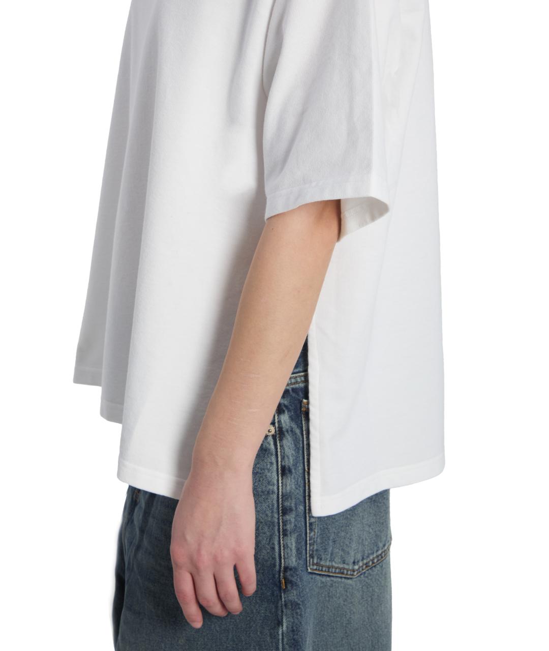 THE FRANKIE SHOP Белая хлопковая футболка, фото 3