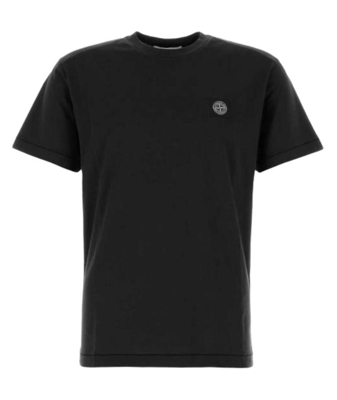 STONE ISLAND Черная футболка, фото 1