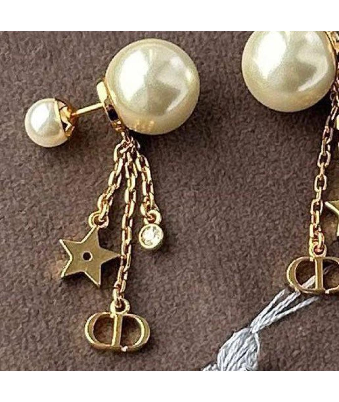 CHRISTIAN DIOR Золотые серьги, фото 2