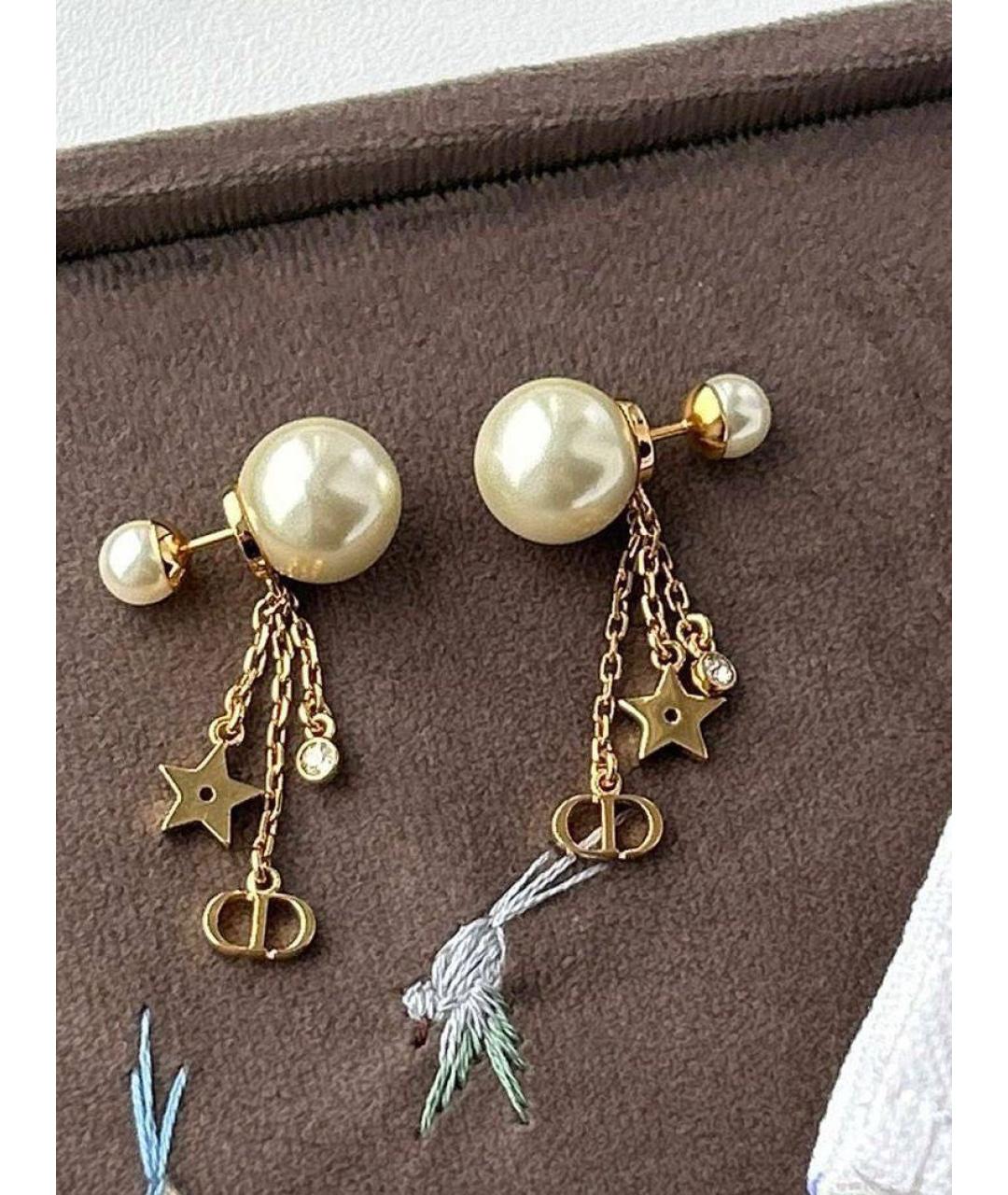 CHRISTIAN DIOR Золотые серьги, фото 3