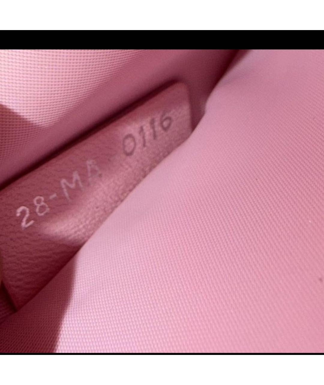 CHRISTIAN DIOR Розовая кожаная сумка через плечо, фото 2