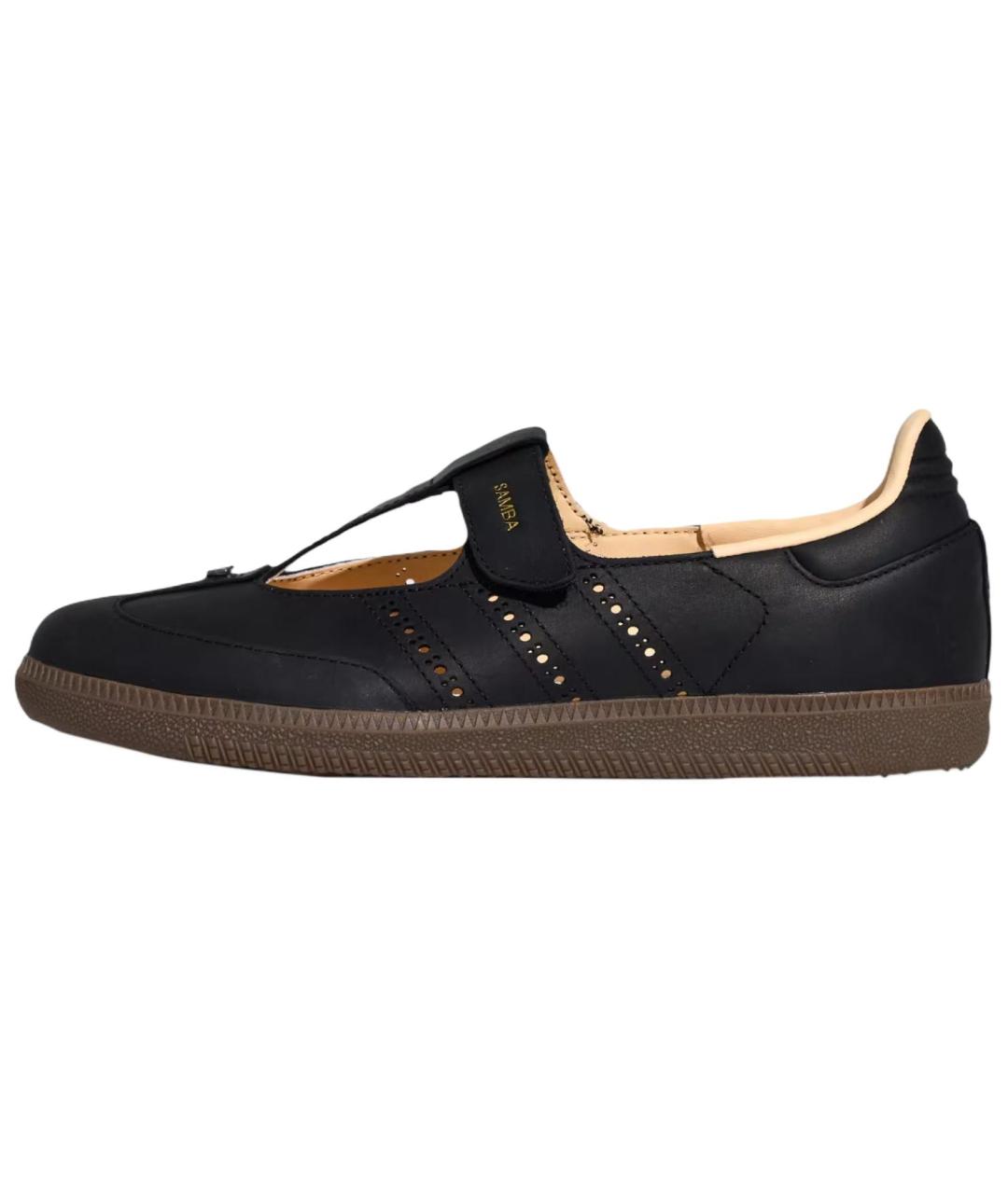 ADIDAS Черные кожаные туфли, фото 2