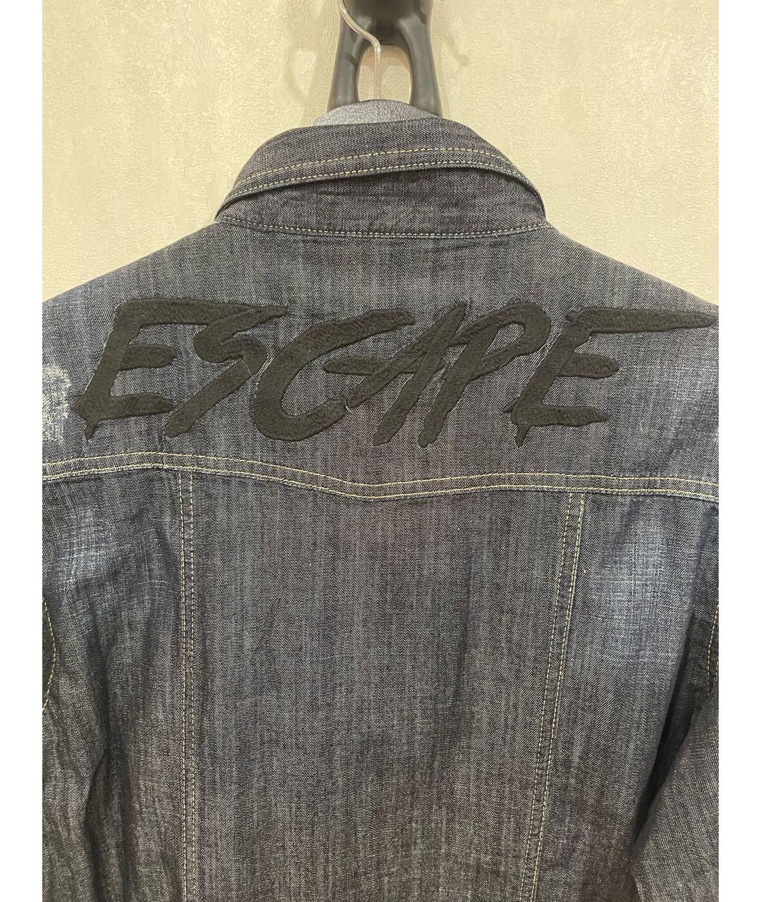 PHILIPP PLEIN Темно-синяя кэжуал рубашка, фото 6