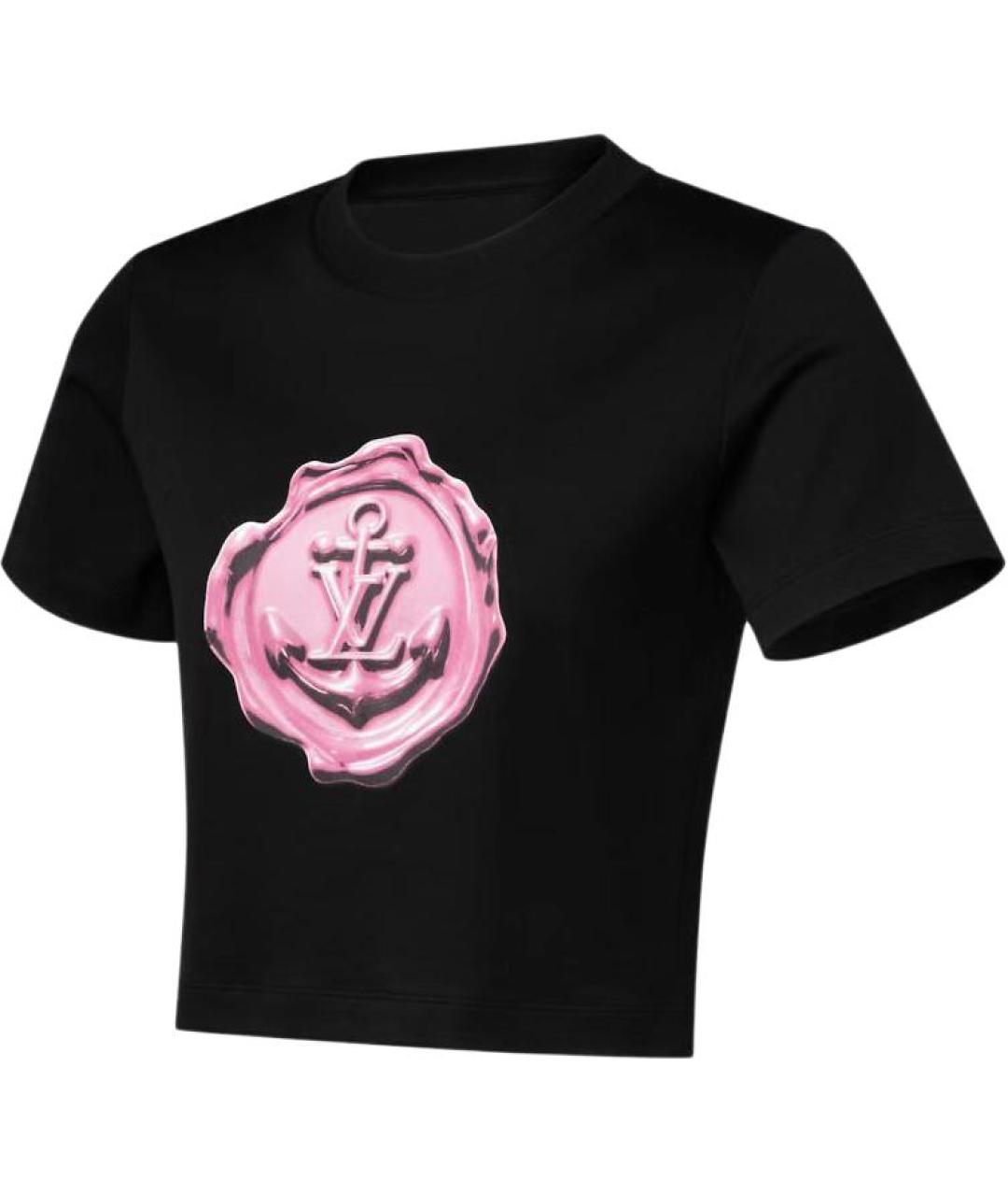 LOUIS VUITTON Черная футболка, фото 3