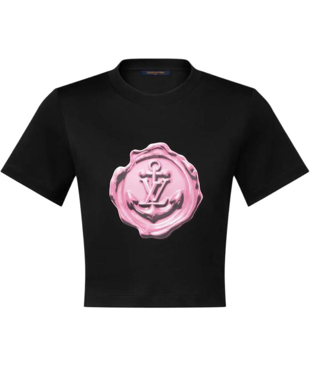 LOUIS VUITTON Черная футболка, фото 1