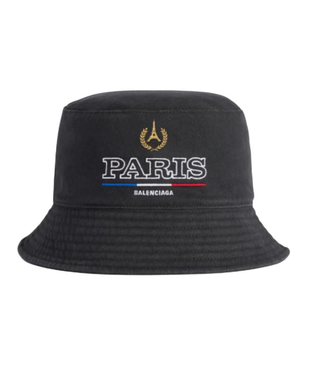 BALENCIAGA Черная хлопковая панама, фото 1