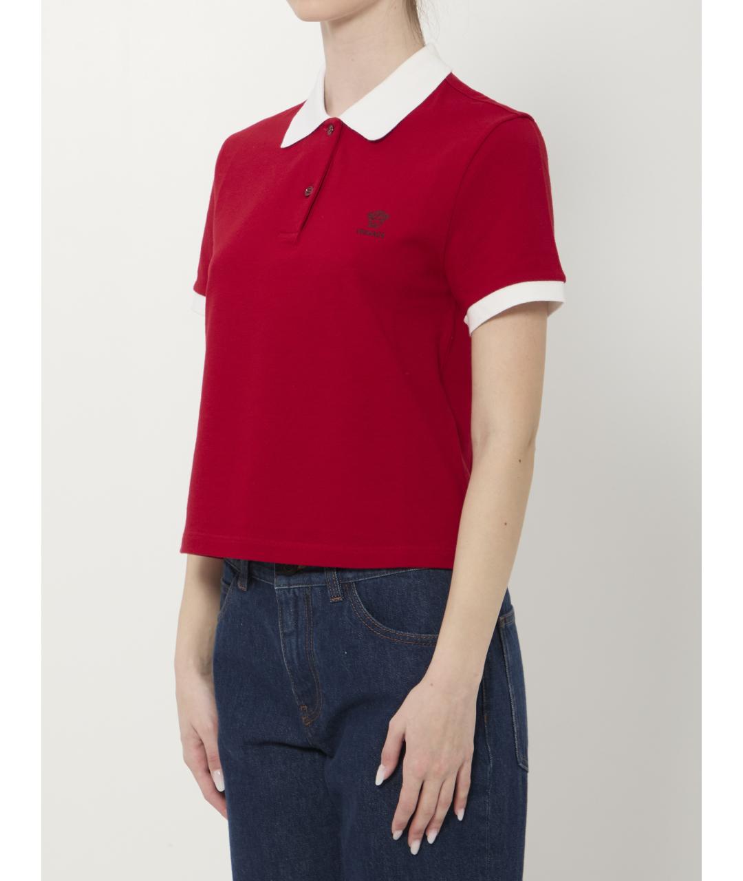 VERSACE Красная хлопковая футболка, фото 3