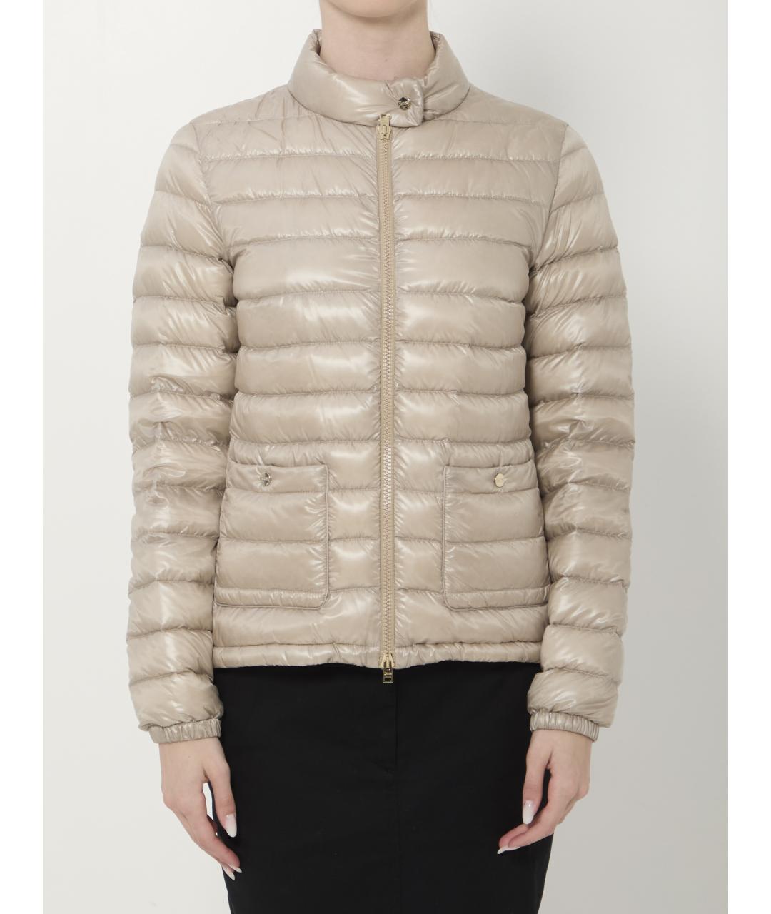 HERNO Бежевая синтетическая куртка, фото 5