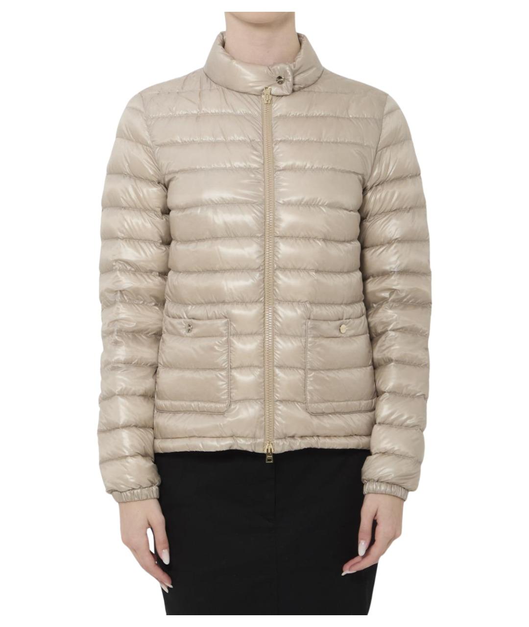 HERNO Бежевая синтетическая куртка, фото 1