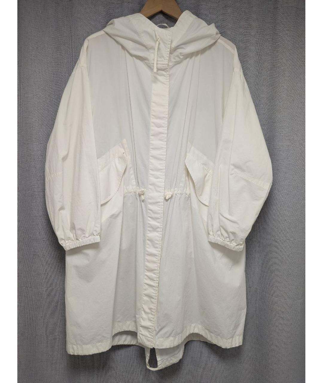 JIL SANDER Белая хлопковая парка, фото 5