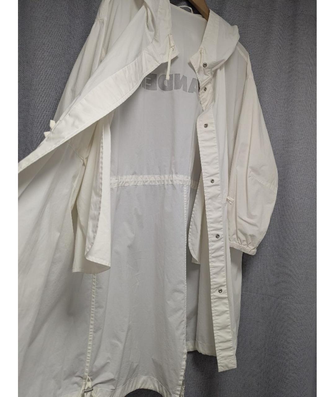 JIL SANDER Белая хлопковая парка, фото 8