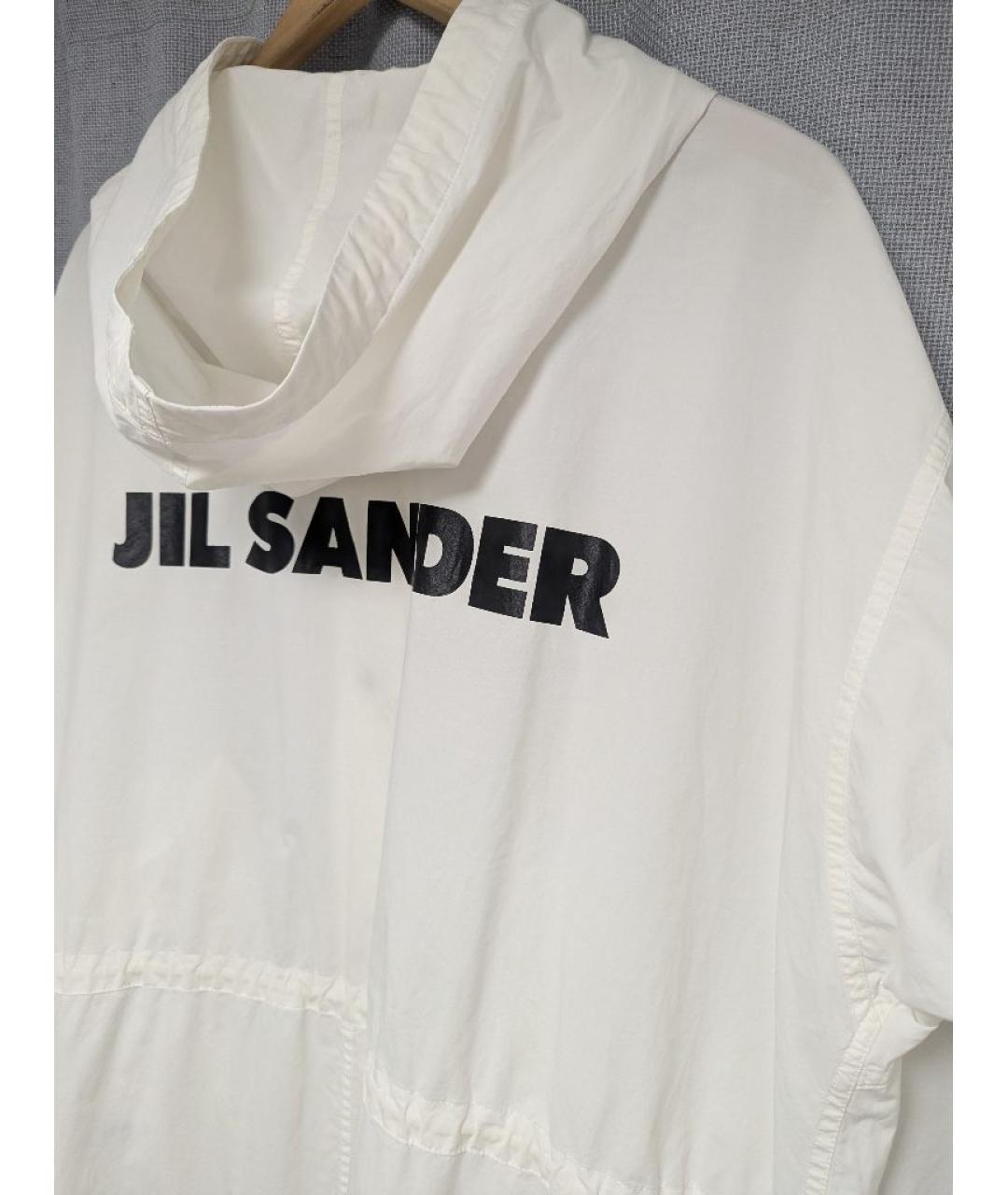 JIL SANDER Белая хлопковая парка, фото 6