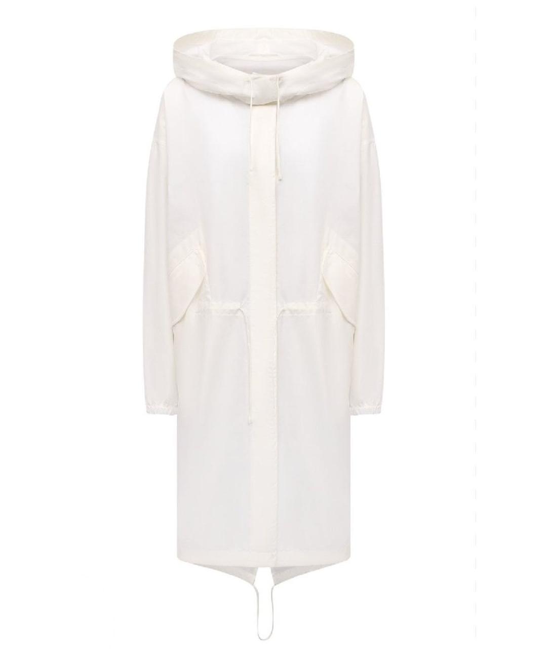 JIL SANDER Белая хлопковая парка, фото 10